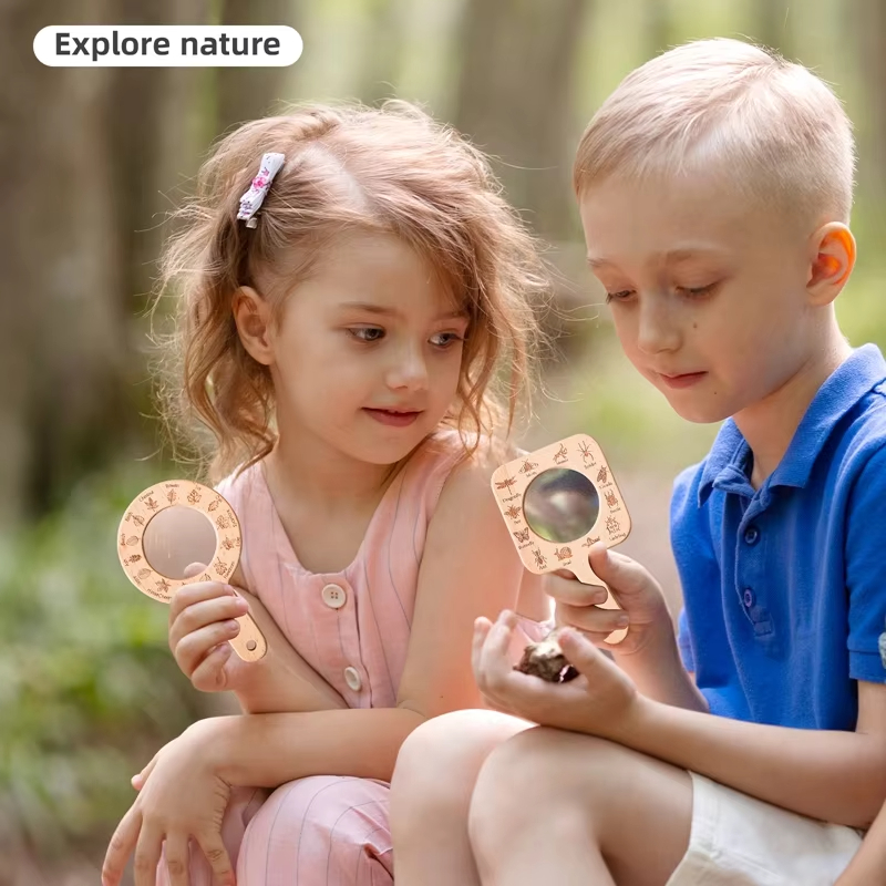 Houten vergrootglas voor kinde - Kids Outdoor Gifts recensie en prijs