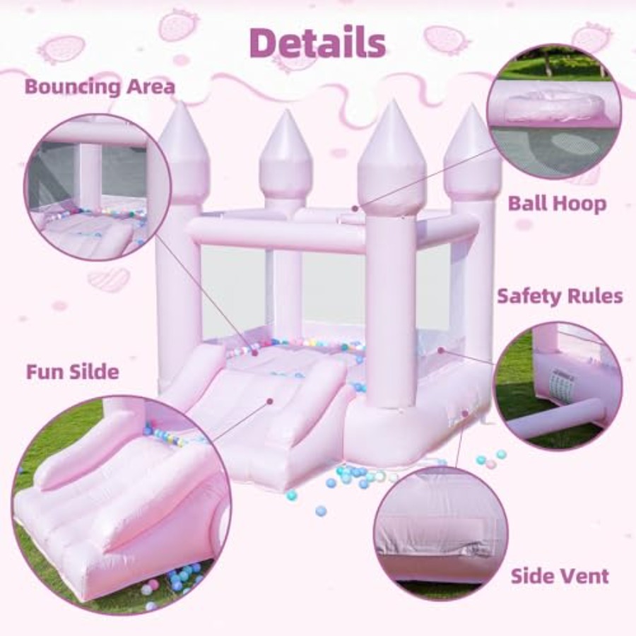 PVC springkasteel voor kindere - Kids Outdoor Bounce House recensie en prijs